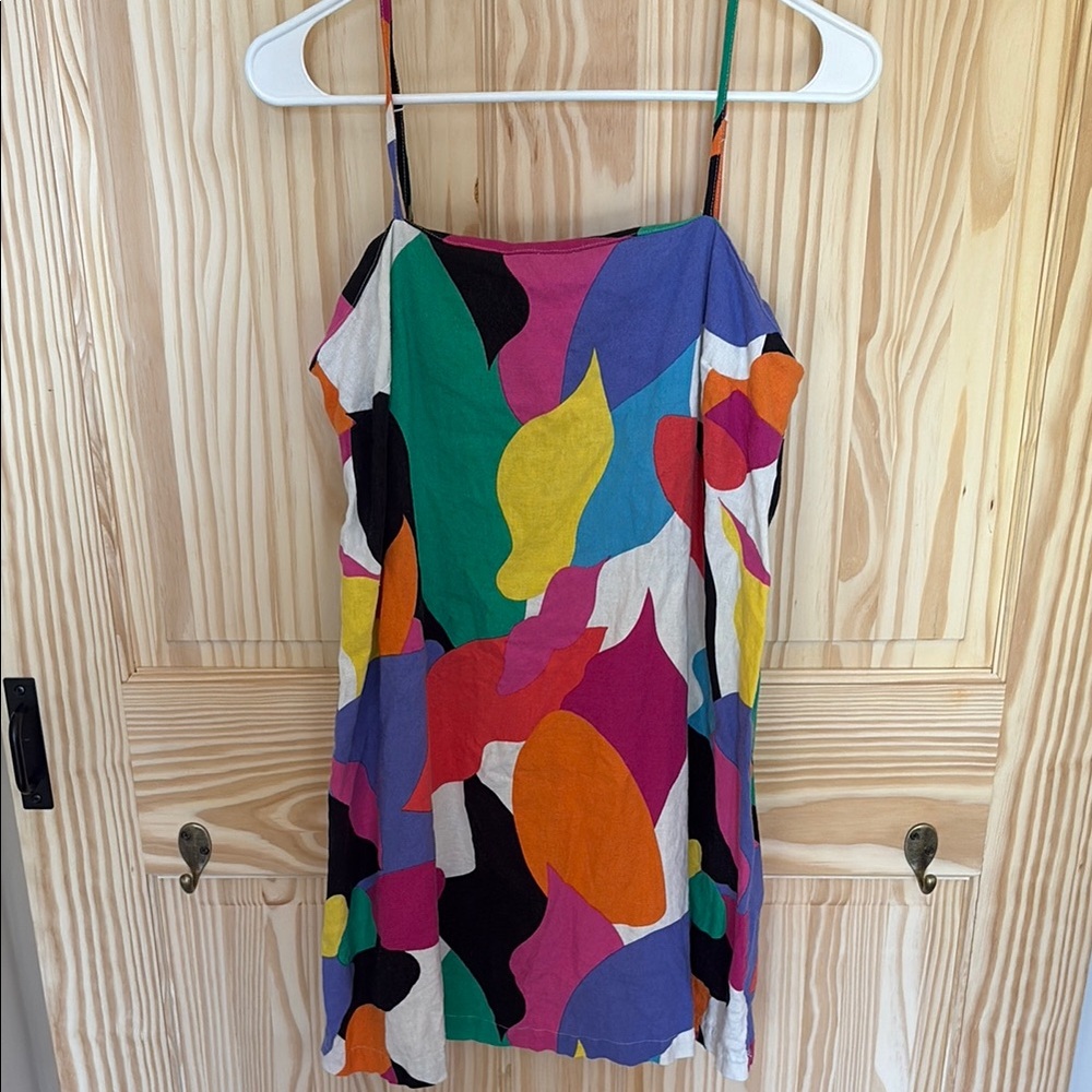 A New Day Colorful Abstract Mini Dress